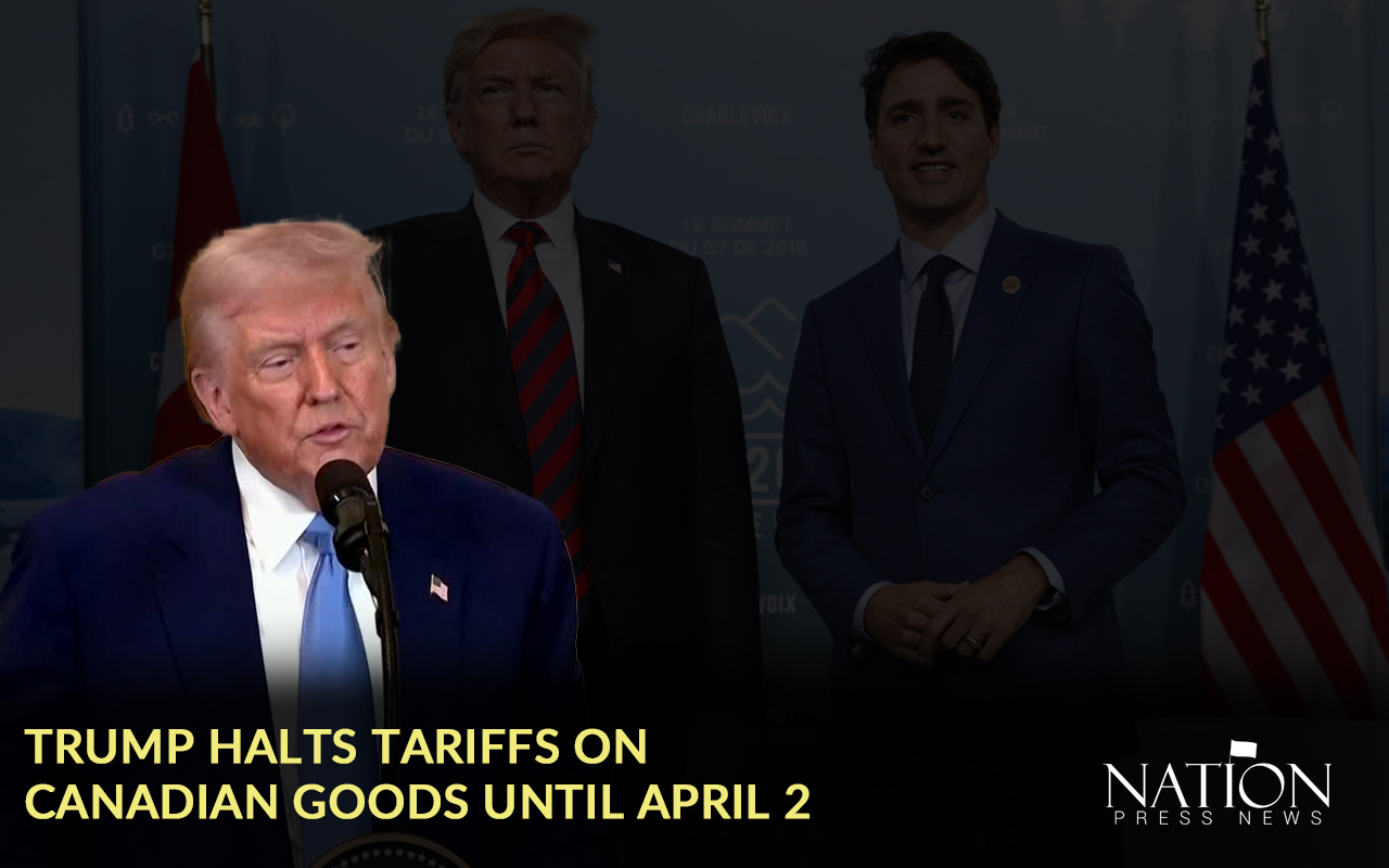 Trump Temporarily Halts Tariffs on Canadian Imports Until April 2